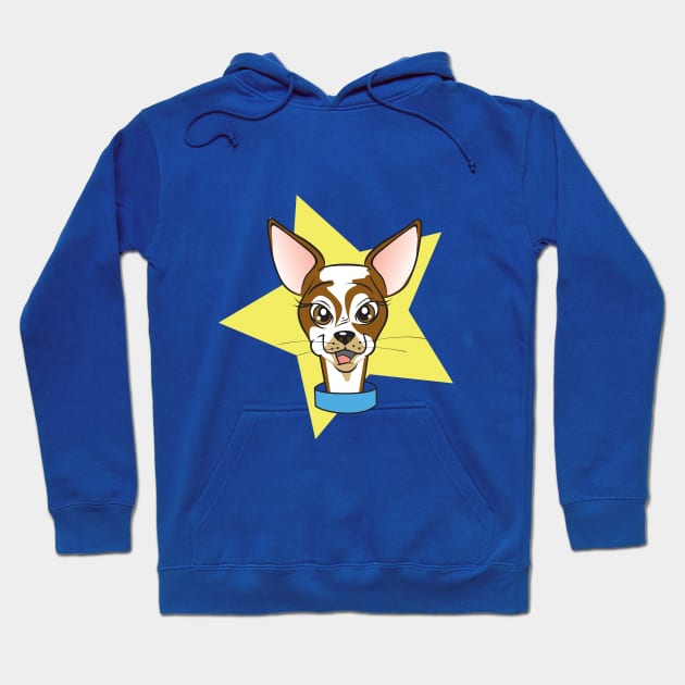 happy dog Hoodie by richhwalsh